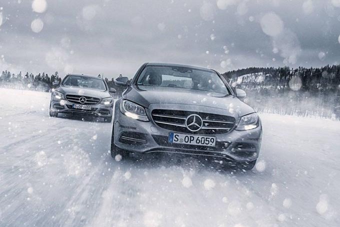 Welcome the winter season with a powerful, all-ready Mercedes